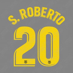 S. Roberto 20 (OFFICIAL FC BARCELONA 2019-21 LA LIGA HOME NAME AND NUMBERING - PLAYER VERSION)